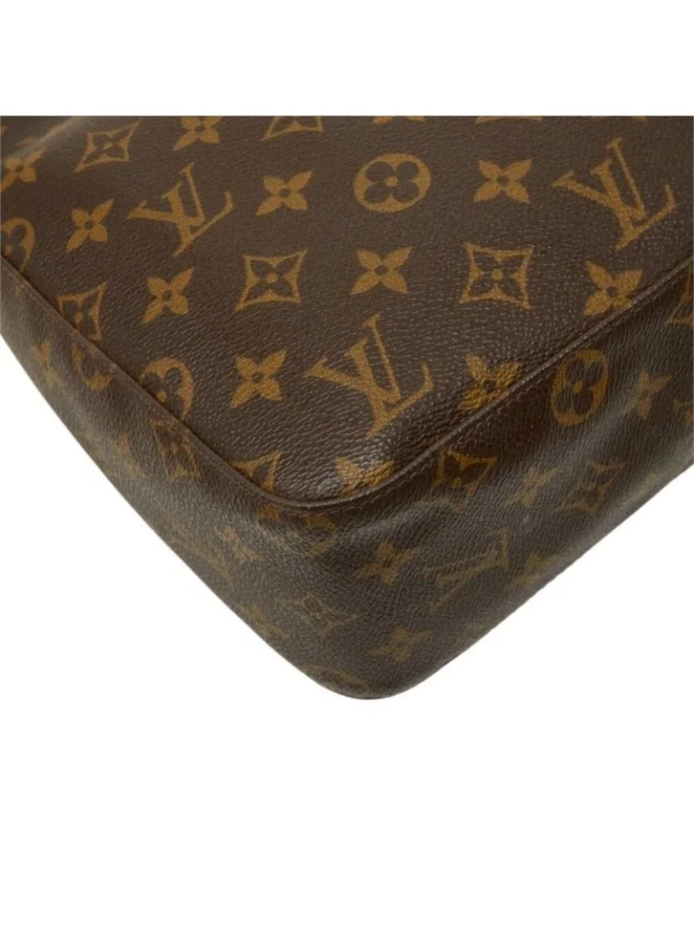 Louis Vuitton Monogram Looping MM Shoulder Bag Brown Leather